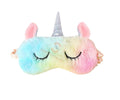Samvardhan Pack Of 1 Fur Unicorn Sleep Mask Plush Sleeping Eye Cover For Women Girls Home Sleeping Traveling  Unicorn,Multicolo