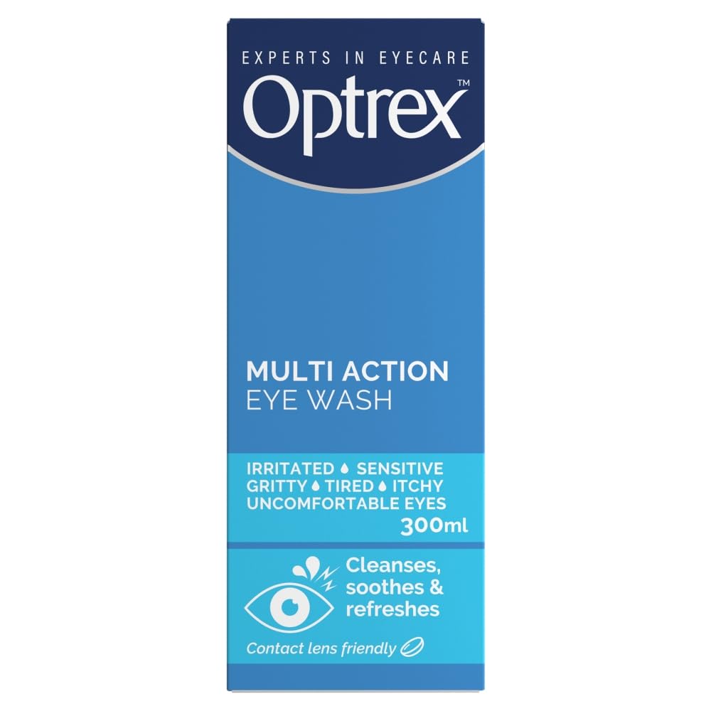 Optrex Multiaction Eye Wash with Eye Bath x 300ml