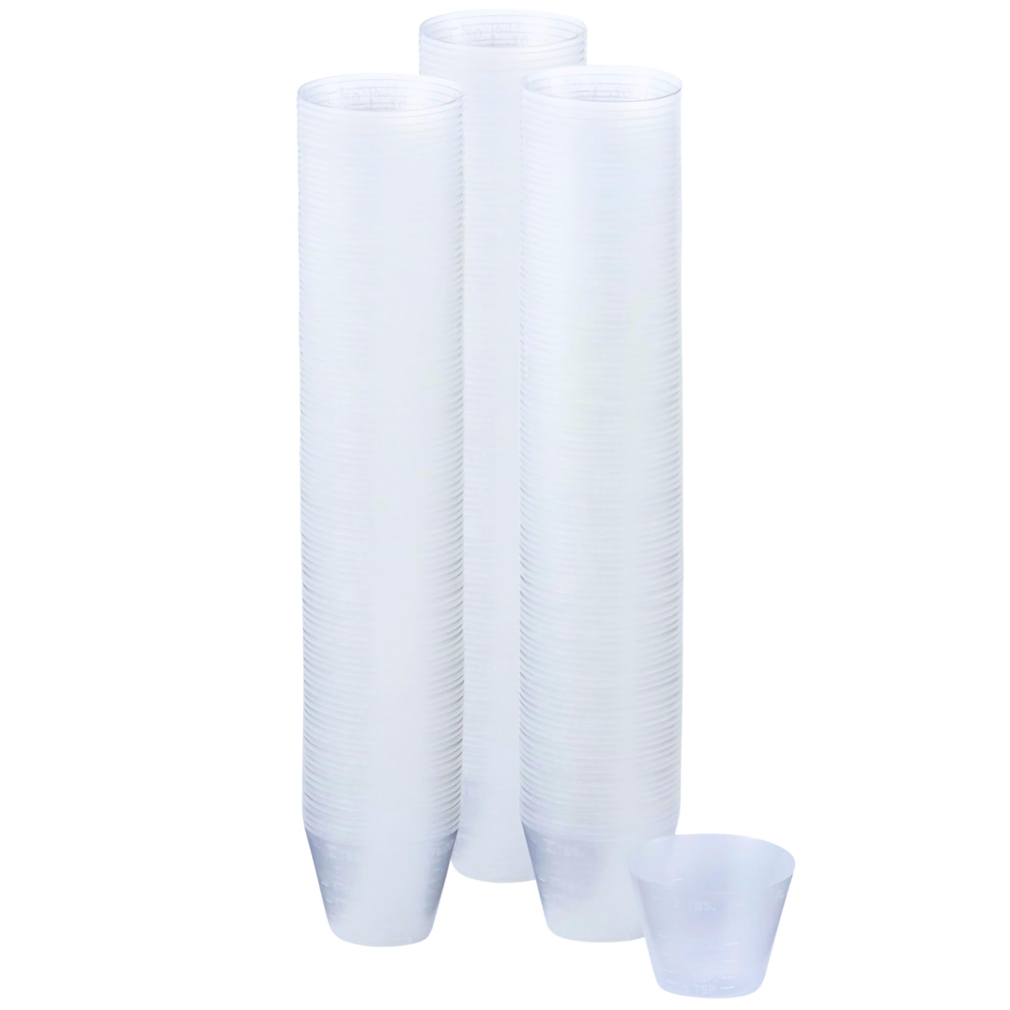 CareStock Disposable Medicine Cups [300 Count - 1 oz.] - Graduated Plastic Measuring Cups for Liquid & Dry Medication, Pills, Re