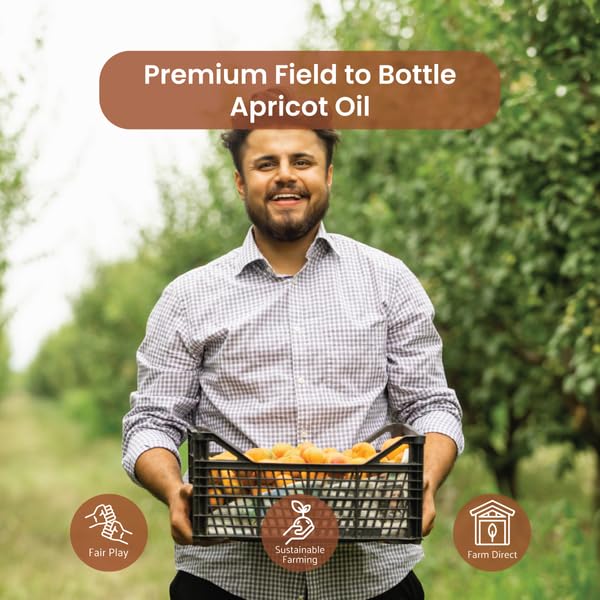 Nature Packaged Apricot Kernel Oil (16oz) - Direct from Spain and Turkey- 100% Pure Carrier Oil for Hair, Face, and Skin - Cold-