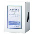 Aroma Naturals Tranquility Square Glass Soy Candle, Lavender, 6.8 Ounce