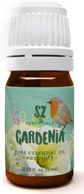 SZ Essentials - Gardenia 100% Pure, Essential Undiluted Oil - Extracted from Gardenia Jasminoides - Floral & Sweet Scent with Fl