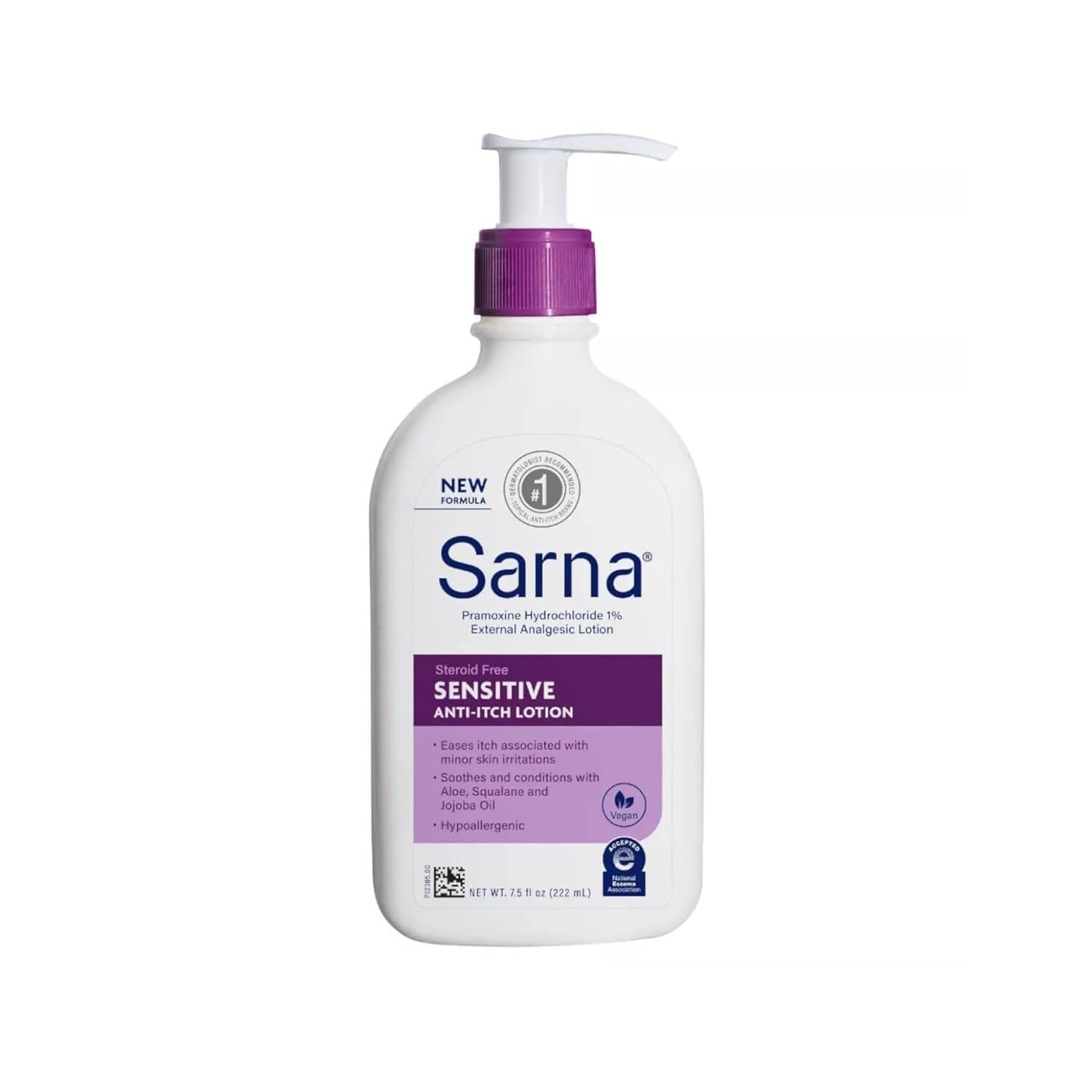 Sarna Sensitive Anti-Itch Lotion for Eczema and Sensitive Dry Skin Itch Relief, 7.5 Ounce