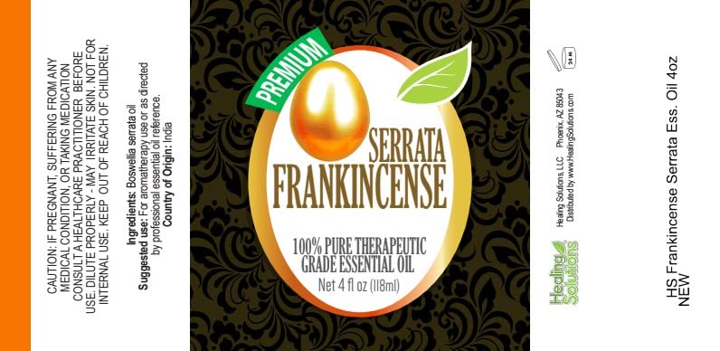 Healing Solutions 120ml Oils - Frankincense Essential Oil - 4 Fluid Ounces