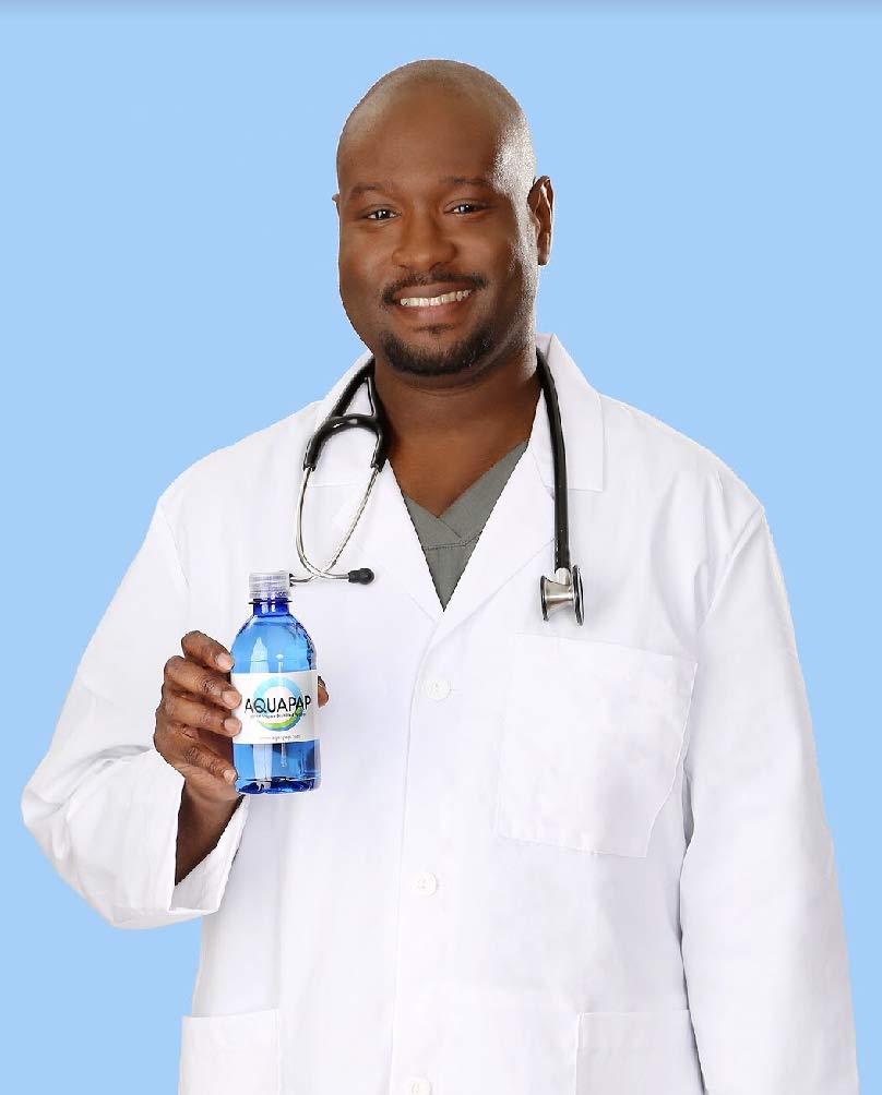 AQUAPAP 8 ounce 24 pack Vapor Distilled CPAP Water | 1-2 nights per bottle | For use with Resmed and Respironics Machines