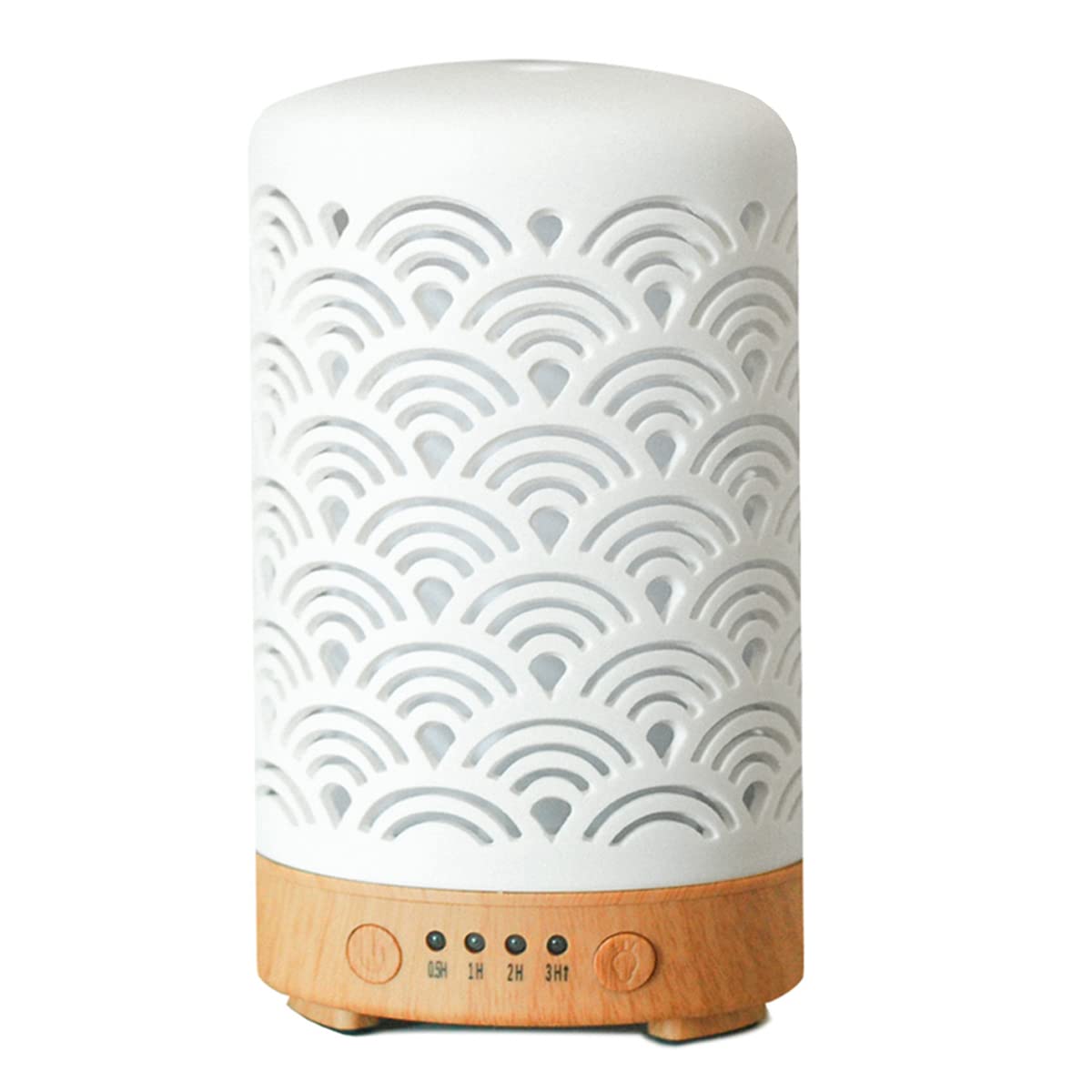 HOMNAS Essential Oil Diffuser, 100ML Upgraded Ceramic Diffusers for Essential Oils, Aromatherapy Diffuser Cool Mist Humidifier w