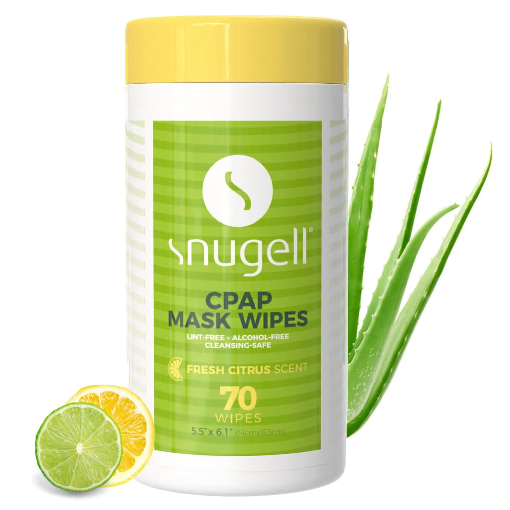 CPAP Mask Wipes - Citrus Scent (1 Canister, 70 Count)