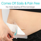 25 Pcs Waterproof Shower Protector Bandage 4''x10'' for Post Knee Replacement Hip Surgery Recovery Long Surgical Incision Adhesi