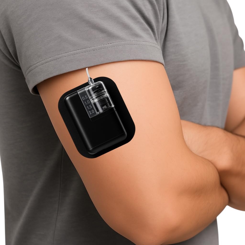 Glucomart Grip Sleeve for Tandem Mobi Insulin Pump - Adhesive Patch Holds Pump Securely to Skin While Allowing Pump Removal & Re