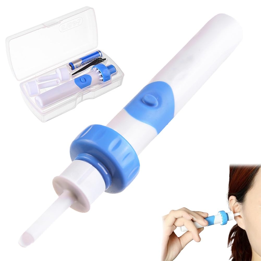 SenyaJumf Earsavvy Ear Wax Removal Tool, Silicone Earwax Removal Tools, Electric Vacuum Ear Wax Suction Kit, Gentle Power Suctio