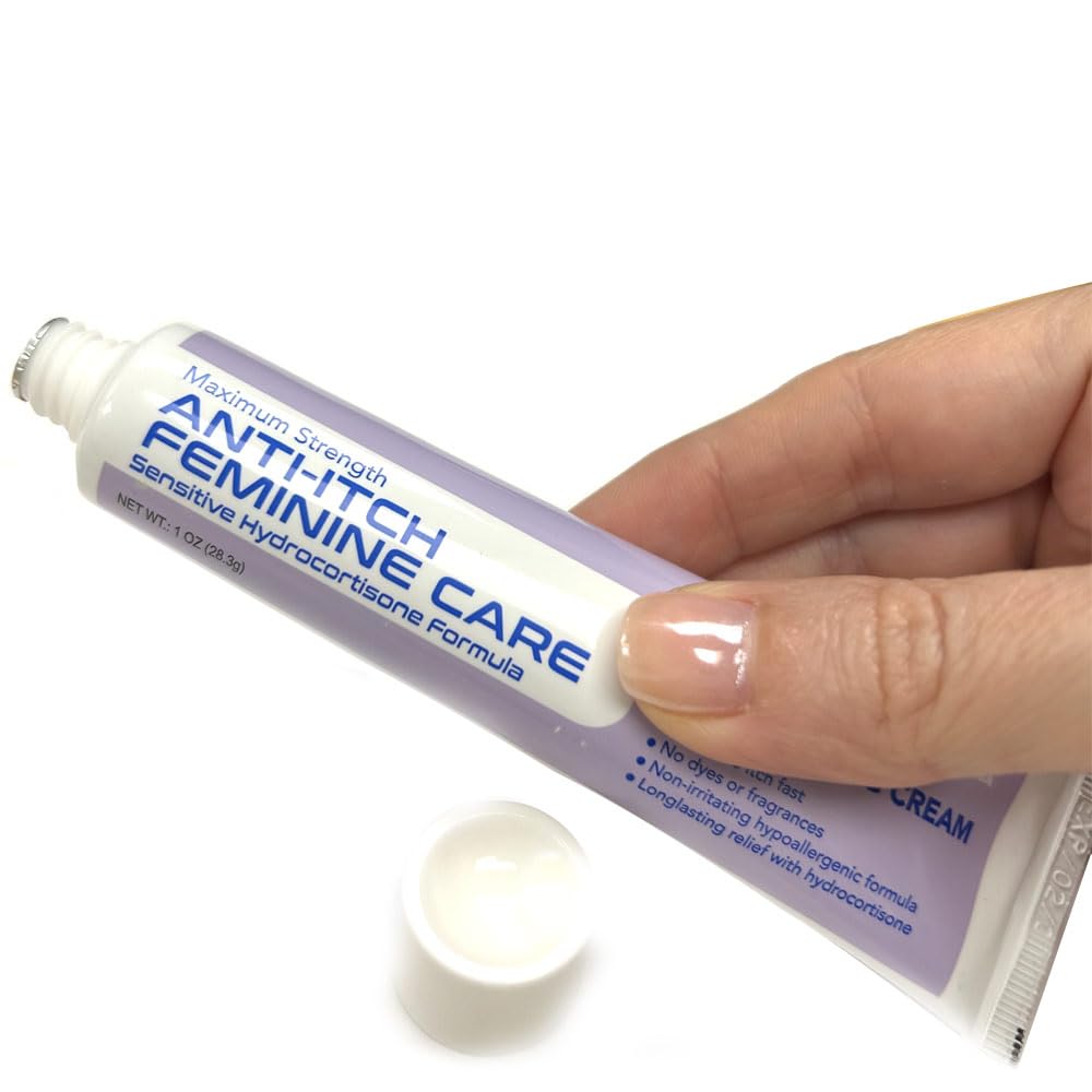 1pk Maximum Strength Feminine Anti Itch Cream Hydrocortisone Sensitive Women 1oz 0.5% Hydrocortisone Cream Itch Relief Fast Femi