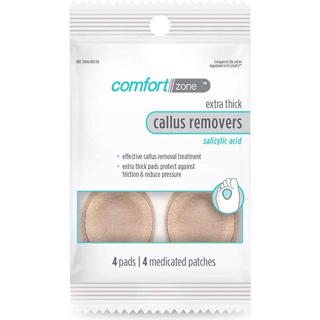 Comfort Zone Extra Thick Callus Remover 4 Piece Medicated Patches