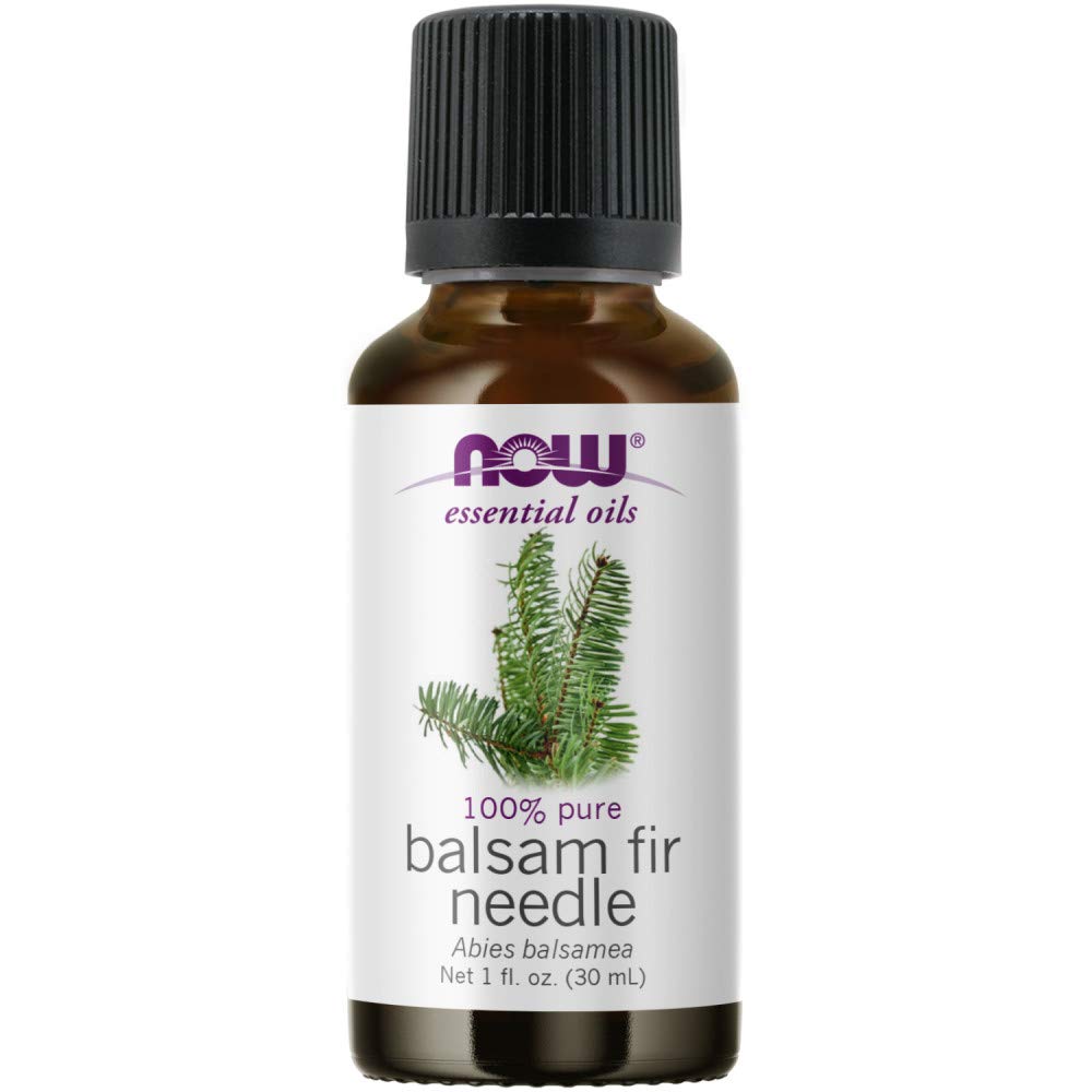 NOW Essential Oils, Balsam Fir Needle Oil, Woodsy Aromatherapy Scent, Steam Distilled, 100% Pure, Vegan, Child Resistant Cap, 1-
