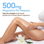 Relief Magnesium Cream Body Butter with Comfrey & Peppermint Essential Oil - Extra Strength Arnica Cream 11,000mg Pure Magnesium