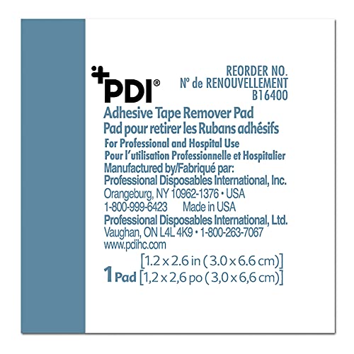 PDI Healthcare B16400 Adhesive Pad Remover, Pack of 100