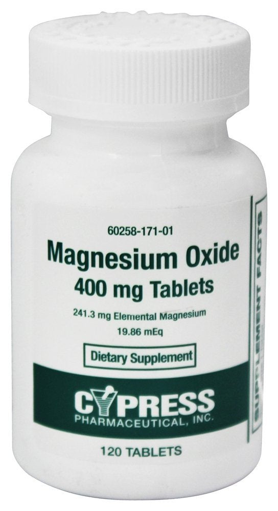 Cypress Pharmaceutical, Inc.- Magnesium Oxide 400 Mg. - 120 Tablets