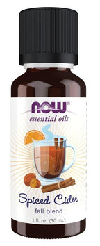 NOW Foods Essential Oils, Spiced Cider Oil Blend, Citrus Spice Scent With Warm and Comforting Attributes, 1-Ounce