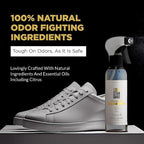 Natural Shoe Deodorizer Spray & Odor Eliminator - 1 Pack 6 Oz Refreshing & Long Lasting Fresh Citrus Burst Shoe Spray - Footwear
