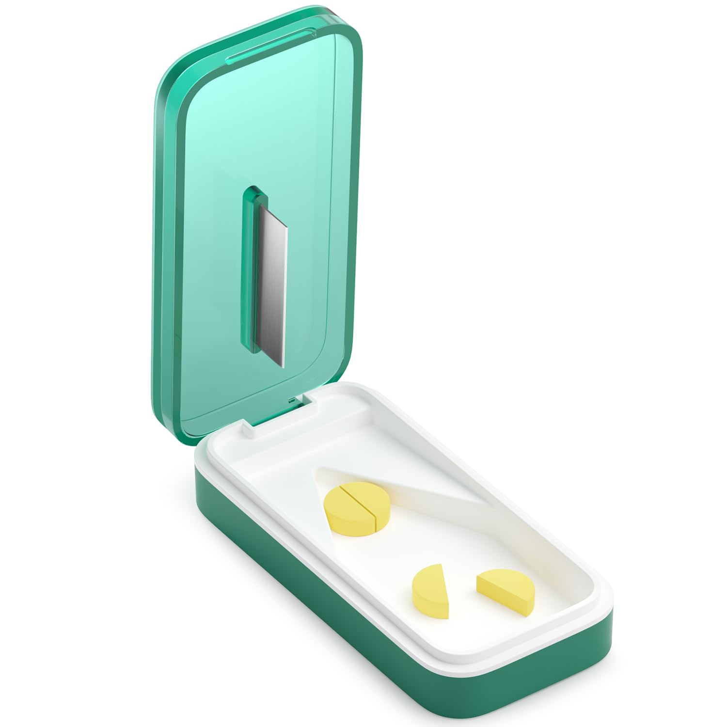 Aigret Future Pill Cutter with Sharp Blade, Pill Cutter Splitter for Large or Small Pills