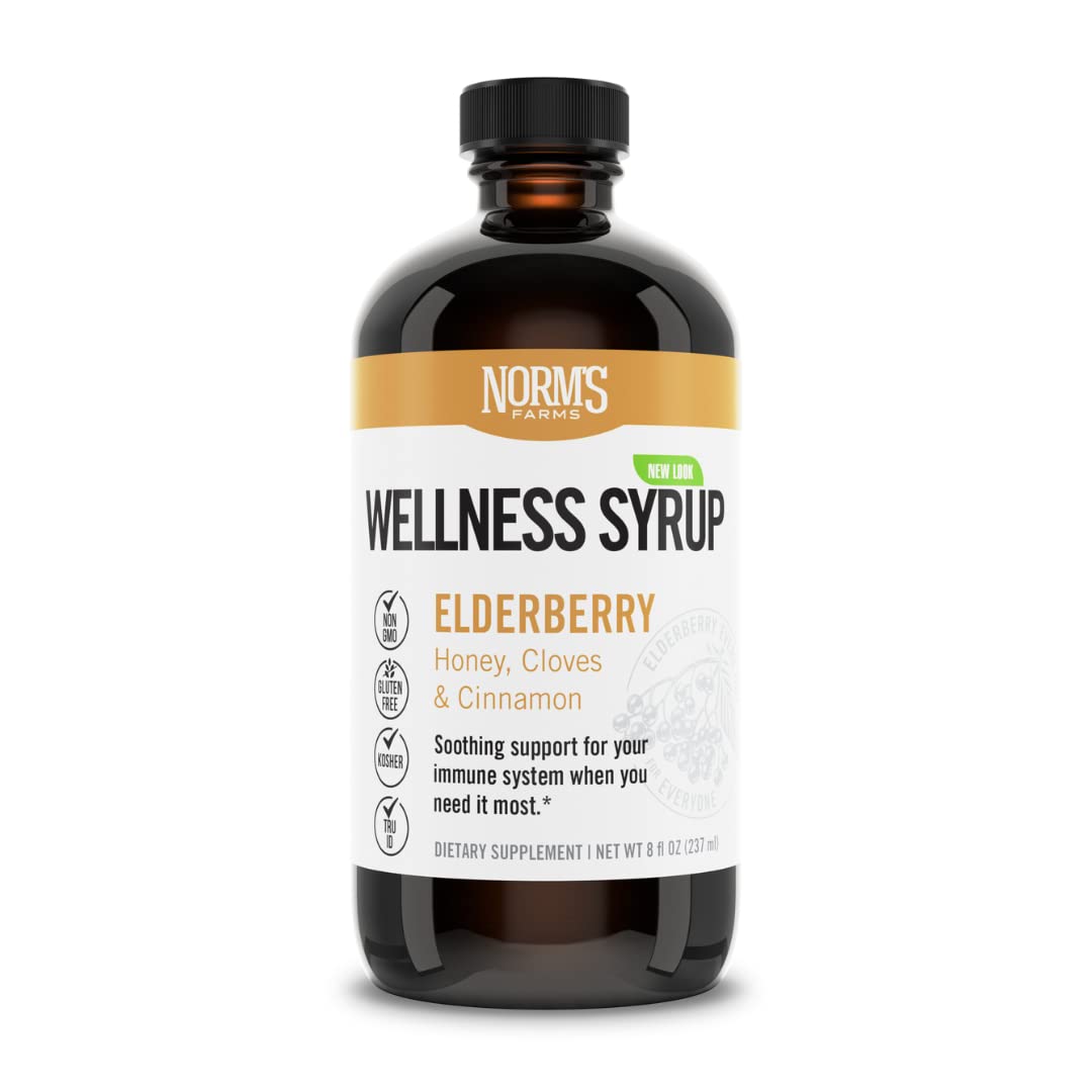 NORMS FARMS Elderberry Wellness Syrup, 8 FZ