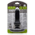 PerfectFit Brand Hump Gear XL Penetration Butt Plug, SilaSkin, TPR/Silicone, Extra Girth, Extra Long, Black