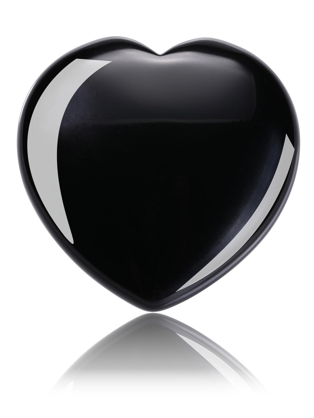 Jovivi 60mm Large Black Obsidian Crystal Heart Healing Crystals Heart Stones Polished Pocket Love Gemstones Chakra Reiki Energy