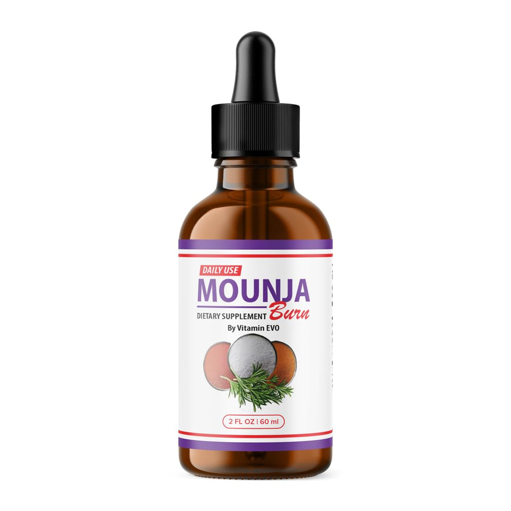 (3 Pack) Mounja Burn Drops - Official Formula - Mounja Burn Dietary Supplement Drops, Mounja Liquid Drops Maximum Strength Overa