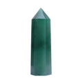 Runyangshi Green Aventurine Natural Healing Crystal Wands Height 2-2.4, 6 Faceted Prism Wand Reiki Chakra Stone, Natural Quartz