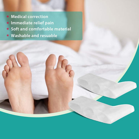 4Pcs Pinky Toe Separator, Toe Spacers, Soft Gel Toe Spacers Toe Corrector, Toe Separators for Overlapping Toes, Toe Straightener