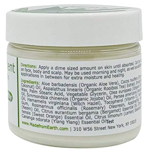 Made from Earth Eczema Cream for Dry Dermatitis Skin with Aloe & Vitamin E, 2oz