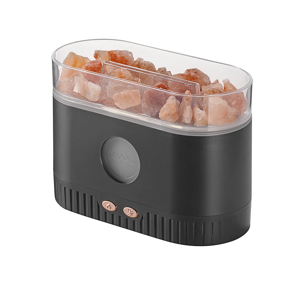YALEDI Aromatherapy Essential Oil Diffuser, 3-in-1 Himalayan Salt Lamp Diffuser with 7 Color Lights, 200ml Ultrasonic Cool Mist 