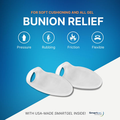 NatraCure Big Toe Bunion Guard - Gel Pad Bunion Protector Sleeves for Bunion Pain Relief - Bunion Protector for Friction, Pressu