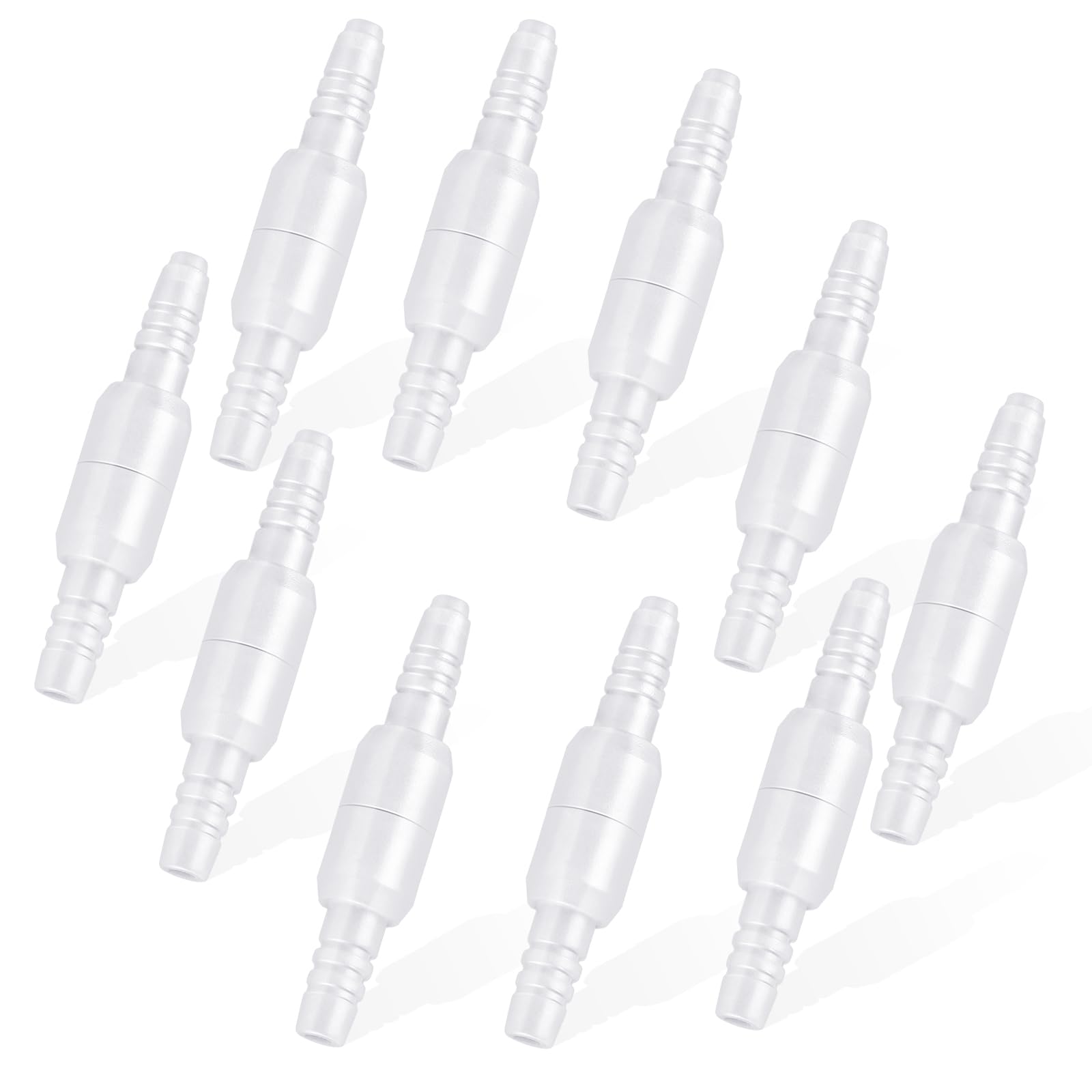 10 Pack Swivel Connector for Oxygen Tubing - Cannula Connector, Avoid Tangling (Male to Male)