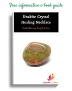 Sugandha Wellness Raw Unakite Healing Crystal Necklace - Vision & Harmony. Balance, Grounding & Growth. Luck & Prosperity. Jewel
