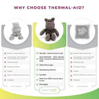 Thermal-Aid Zoo Animals - Happy The Hippo - Heatable Therapeutic Stuffed Animals for Kids - Hot & Cold Therapy - Ice Pack & Heat