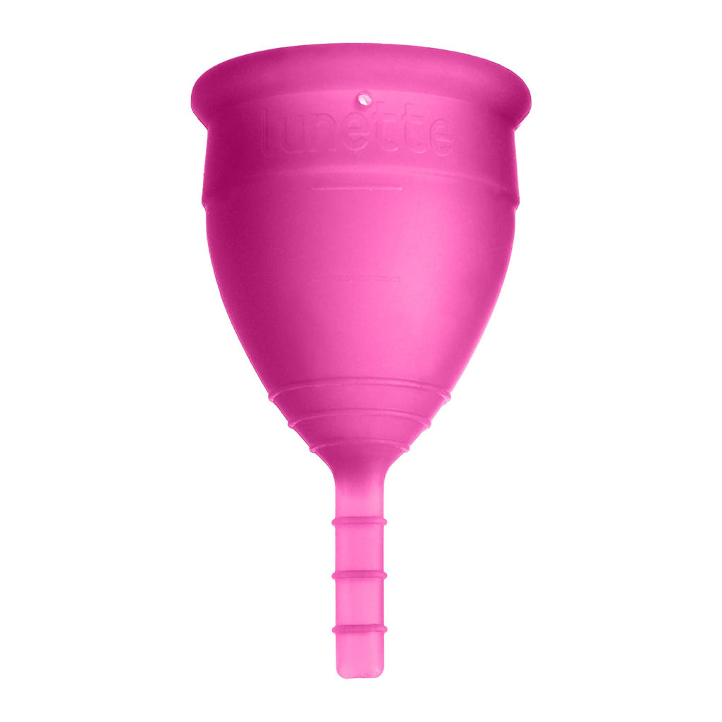 Lunette Menstrual Cup - Best Reusable Period Cup - Wear for 12 Hours and Reuse up to 10 Years, Pink Size 1 for Light to Moderate