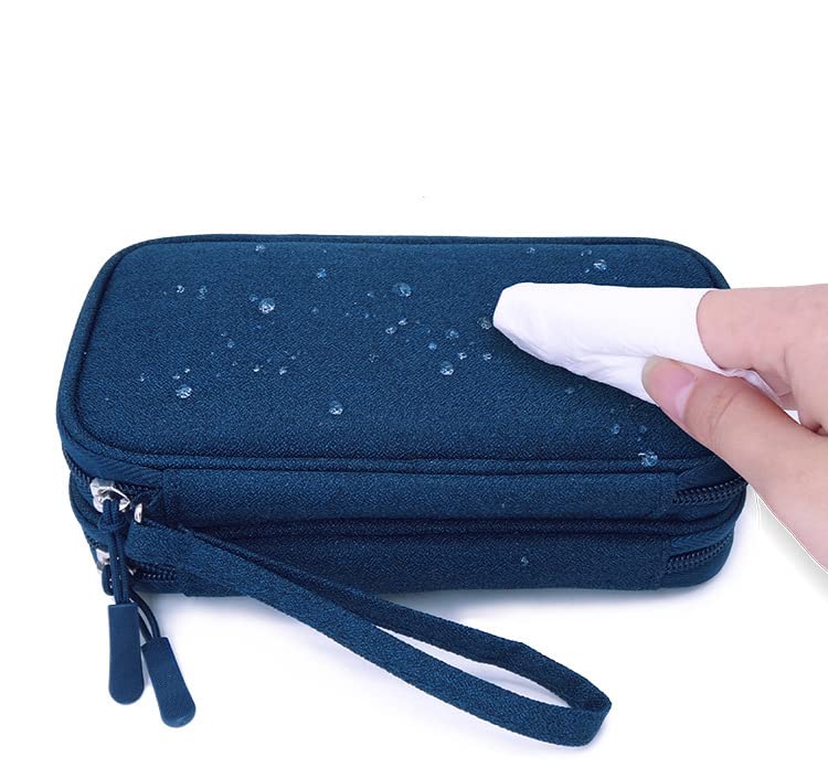 eYistar Diabetic Supplies Travel Case Organizer for Test Strips, Lancets, Needles, Lancing Device, Glucose Meter, Alcohol Wipes,