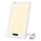 JUXLamp Light Alarm Clock 3 Color Light Therapy Sunrise Wake-up lamp, 12000lux Full Spectrum Sun lamp Sunrise & Sunset Simulatio