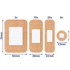 Elastoplast Extra Flexible Fabric Plaster Strips (40 Pieces), Extra Flexible Fabric Plasters, Breathable Plasters, Flexible Larg