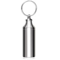 Autuveen Keychain Pill Holder Small Pill Box,Titanium Single Pill Container Pocket Pill Case for Men Women,EDC Metal Bottle for 