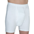 Wearever 3-Pack Mens White Regular Absorbency Washable Reusable Incontinence Boxer Briefs XL (Waist 42-44)