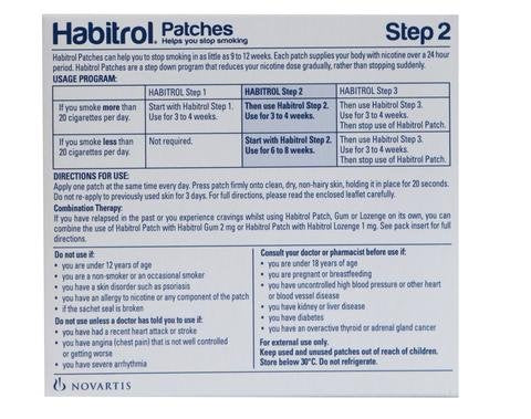 Habitrol Patches Stop Smoking Aid Patches - 28 Each (Step 2 - 14 Mg)