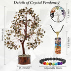 Labradorite Crystal Trees for Home and Office Decoration, Chakra Healing Crystals Feng Shui Handmade Trees for Positive Energy,