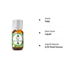 Pure Gold - Sage Essential Oil for Diffuser, Skin, Hair, & Aromatherapy - Pure Clary Sage Fragrant Oil (0.34 fl oz)