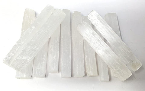 New Age Imports, Inc. ~ Premium Quality Selenite Sticks 3-4'' Long 1 LB. Great for Wicca, Reiki, Healing, Metaphysical, Chakra, 