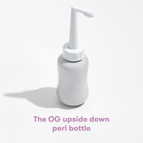 Frida Mom Upside Down Peri Bottle for Postpartum Care, Portable Bidet Perineal Cleansing and Recovery for New Mom, The Original 