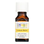 Aura Cacia Lemon Balm Pure Essential Oils In Jojoba Oil - 0.5 Oz