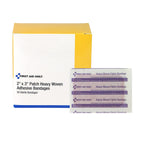 First Aid Only 1-750 Heavy Woven Fabric Adhesive Bandages, 2'' x 3'' Extra Large, 50 Count