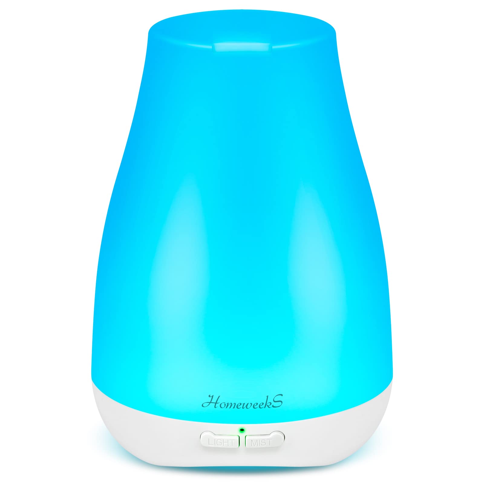 Homeweeks Diffusers, 100ml Colorful Essential Oil Diffuser with Adjustable Mist Mode, Auto Off Aroma for Bedroom/Office/Trip (10