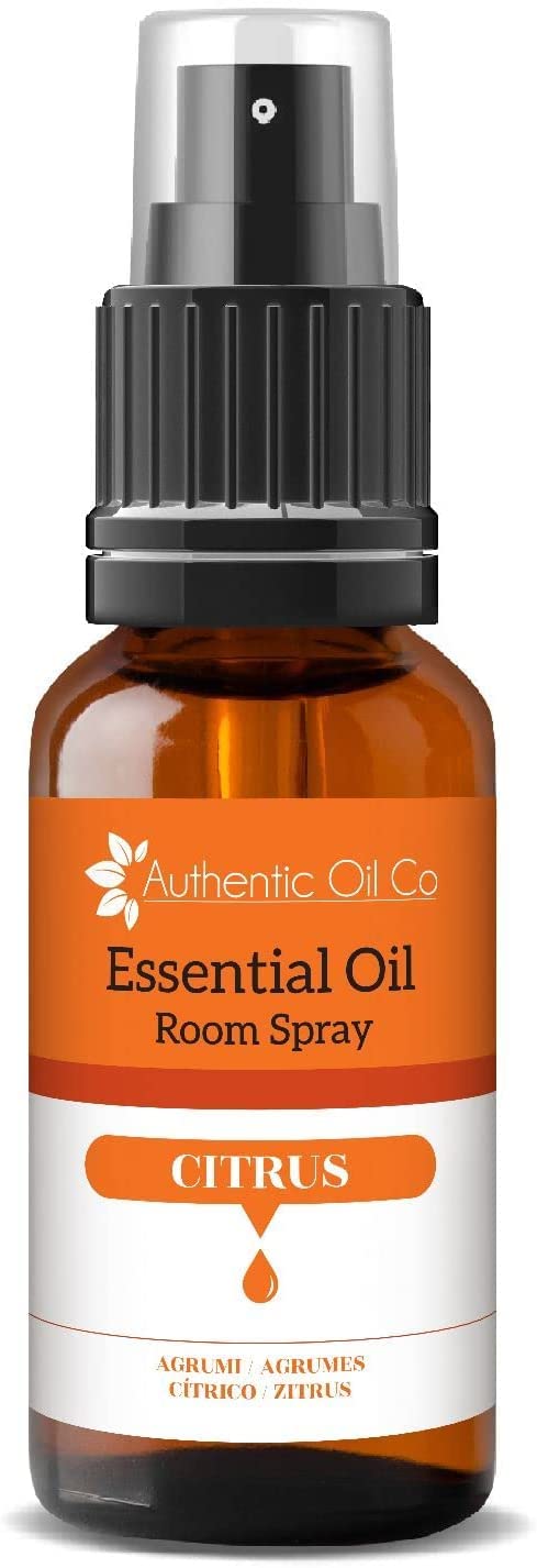 Citrus Essential Oil Room Spray Mist Fragrance Freshener with Natural Essential Oils, 10ml